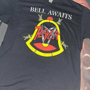 'Bell Awaits' Slayer Graphic Black Band T-Shirt